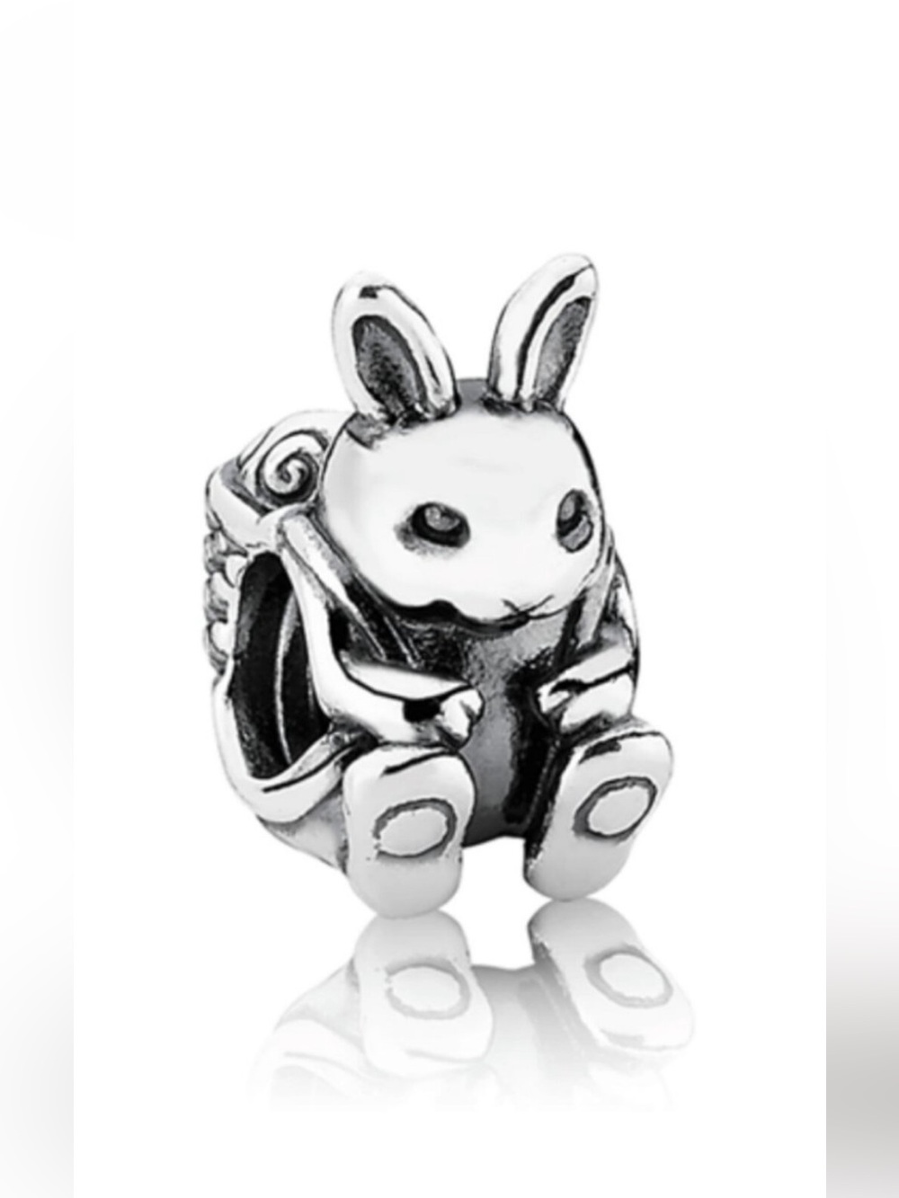 Authentic Pandora Bunny Charm Sterling Silver - Retired Style
